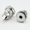 Enchufe de Alimentación DC DC-099 Chapado en Plata Todo Cobre Agujero Pequeño Pin 3.5*1.35 Enchufe DC Enchufe de Alimentación Roscado Redondo