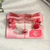Nueva Tarjeta de Felicitación Pop-Up para el Día de San Valentín Rosa Romántica Amor 3D Estéreo Tarjeta de Aniversario Plegable Tarjeta Transfronteriza