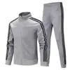 Traje deportivo casual para pareja Pantalones deportivos para hombre Ropa deportiva de tres piezas Pantalones de chándal para mujer Pantalones con cordón en el tobillo Marca de moda