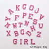 Patches Bordados 26 Letras Coloridas em Inglês Adesivos de Tecido Bordados Feitos à Mão DIY Capas de Celular Roupas Sapatos Chapéus Bolsas Acessórios