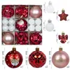 Novas Bolas de Natal Transfronteiriças, Bolas de Decoração de Natal, 35 Peças Coloridas Galvanizadas, Decorações para Árvore de Natal, Enfeites Pendurados Fabricante