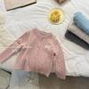 Cárdigan de punto estilo Mori de otoño para niñas Primavera y Otoño 2025 Suave estilo occidental para niños Chaqueta suéter de otoño para bebé niña