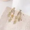 Pendientes de Borlas Creativos de Moda Transfronterizos para Mujer, Nuevos Pendientes Simples con Forma de Corazón de Amor Europeos y Americanos, Pendientes Largos Elegantes