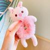 Estilo Coreano Plush Coelho Sapo Urso Corda de Cabelo Faixa de Cabelo para Menina Corda de Cabelo Fofa Desenho Animado Corda de Cabelo