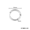 Pendientes de acero de titanio de alta calidad que no se decoloran, estilo coreano y japonés simple y elegante, pendientes de aro redondos de acero inoxidable, accesorios de joyería para hacer tú mismo