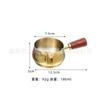 Aço Inoxidável 304 Mini Copo de Molho Coreano Prato para Mergulhar Copo de Molho para Bife Ocidental com Alça Alça Curta de Madeira Copo para Molho de Tomate