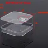 Caja de plástico transparente, caja acrílica transparente cuadrada, multitalle con tapa, caja de plástico PS, caja de almacenamiento para joyas y regalos