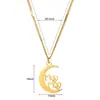Europa y Estados Unidos collar de amor con letra de titanio y acero para mamá transfronterizo cadena de clavícula regalo del día de la madre en stock al por mayor