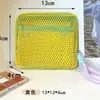 Bolsa de Tofu de Malla Mini Dopamina Bolsa de Tocador Portátil para Viaje Bolsa de Almacenamiento de Cosméticos de Malla Bolsa de Almacenamiento para Niñas