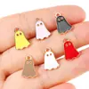 Apiao Colorido Halloween Engraçado Gotejamento de Óleo Joias Acessórios DIY Liga de Zinco Pingente Corrente de Celular Pingente de Chaveiro