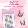 Pestañas Postizas Segmentadas de Gran Capacidad Estilo Cómic Europeo y Americano Muñeca Barbie Personas Perezosas Fotorrealistas Gruesas Base Ultra Fina Pestañas de Racimo Único Venta al por Mayor