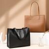 Bolso de Nuevo Estilo Estilo Primavera Bolso Tote de Alta Gama de Gran Capacidad para Mujer Bolso para Mujer de Cuero Genuino con Textura Simple Bolso de Hombro