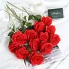 Simulação tecido de seda branca rosa flor artificial falsa Tanabata Dia dos Namorados casamento flor decorativa parede de rosas atacado