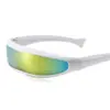 Gafas de Sol Integradas X-Men Transfronterizas Europeas y Americanas Gafas para Deportes al Aire Libre Gafas Punk de Alienígena Espacial Láser