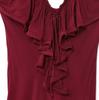 Comercio Exterior 2025 Nuevo Estilo de Verano Estilo Europeo y Americano Sexy Ajustado Chifón con Volantes Cuello V Elegante Vestido de Tirantes para Mujer