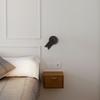 Luminária de Parede de Cabeceira Dourada para Quarto Principal Minimalista com Interruptor Dimmer Rotativo Lâmpada de Leitura Refletor de Parede Pequeno para Sala de Estar