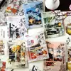 Paquete de Pegatinas de Tamaño Grande con Motivos de Pájaros Chinos, Serie Jardín de las Cuatro Estaciones, Tema de Estilo Chino Tradicional para Decoración de Diario DIY y Collage