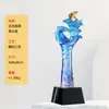 Novo Troféu de Cristal de Vidro com Animal, Troféu Comemorativo de Prêmio de Funcionário Destaque, Troféu de Aniversário de Alto Padrão e Atmosférico