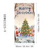Cortina Banderín Cubierta de Puerta Navideña Transfronteriza Papá Noel Tela Colgante Decorativa para Exteriores Venta al por Mayor Cubierta de Puerta Festiva Personalización