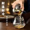Tigela de vidro de três tampas com alto teor de borosilicato Tigela de chá grande Acessórios coloridos engrossados para cerimônia de chá Conjunto de chá Kung Fu Acessórios para cerimônia de chá