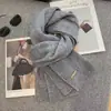 Bufanda Versátil de Color Sólido Nueva Tendencia Otoño e Invierno Lana Tejida Moda Coreana Cálida Versátil Estilo Tejido de Color Sólido