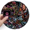 50 pegatinas de graffiti de baloncesto neón personalizadas creativas transfronterizas decoración deportiva para teléfono móvil monopatín computadora pegatinas