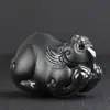 Adorno de Mano de Rana Dorada de Jade Verde Hetian de Xinjiang, Adorno de Mano de Material Fino Tigre y Pixiu, Adorno de Mano de Jade Negro, Suministro para Transmisión en Vivo