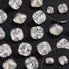 Zircón Irregular Geométrico AAA Chapado Zircón de Espalda Puntiaguda Diamante Multifacético Deslumbrante Arte de Uñas DIY Cristal Sintético Zircón