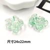 Pétalos de flores irregulares acrílicos UV coloridos flor de cerezo flor de cristal tridimensional DIY accesorios para cadena de teléfono móvil