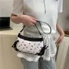 Comercio Exterior Viajero Verano Nuevo Estilo Fresco y Artístico Estampado de Cerezas Estilo Coreano Bolso Silla Bolso Cruzado Simple con Cadena al Hombro