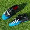 Zapatos de fútbol para hombre, zapatos de fútbol infantiles con velcro para estudiantes, zapatos de entrenamiento con tacos TF, zapatos de fútbol para niños