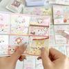Mini Tarjeta Plegable de Dibujos Animados Cabeza ins Frijoles de Amor Material de Empaque para Tarjetas Pequeñas Tarjeta de Regalo para Persecución de Estrellas Tarjeta de Empaque