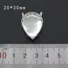 Ventas directas de fábrica con soporte de garra con agujero soporte inferior ropa de boda zapatos de boda accesorios DIY cobre plata costura a mano accesorios de taladro con forma 30