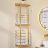 Toallero de Pared para Casas de Huéspedes y Hoteles, Estante de Pared para Almacenamiento de Toallas de Baño en Casa, Almacenamiento Multifuncional para Baño