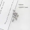 Colgante de Cuenta Redonda Sólida Chapado en Cobre Dorado que Conserva el Color Material de Cuentas Colgantes para Pendientes Pulsera Tobillera Accesorios