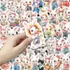 50 Pegatinas de Conejo Lindas Estilo Acuarela, Papelería de Animales Suave y Adorable para Diarios, Decoraciones de Cuadernos y Venta al por Mayor Creativa