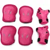 Set de equipo de protección para niños para patinaje sobre ruedas, patinaje sobre hielo, skateboarding, bicicleta de equilibrio, equipo anticaídas, rodilleras, protectores de mano, coderas, protección de casco