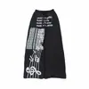 Pantalones Negros Anchos de Calle Estilo Americano para Mujer, Nuevos Pantalones Deportivos Casuales con Estampado de Partitura Musical de Verano, Pantalones Baggy de Subcultura