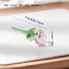 Cristalería Zibo Flores Eternas Puras Hechas a Mano, Rosas, Flores Artificiales, Arreglos Florales, Adornos de Jarrón de Cristal, Decoración de Escritorio de Oficina