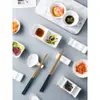 Criativo Prato de Tempero com Borda Dourada Prato Pequeno Doméstico Prato de Molho Cerâmico de Hotel Descanso para Hashi Prato de Vinagre Multiuso Prato para Molho de Hot Pot