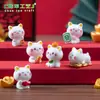 Micro-Paisagem Criativa Boneca Gatinho da Sorte de Ano Novo Decoração Fofa DIY Acessórios para Pendurar Mini Enfeites de Mesa