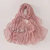 Bufanda de Gasa Transfronteriza con Pedrería y Perlas, Encaje Estilo Pastoral, Pañuelo de Gasa de Minorías Étnicas, Pañuelo de Cabeza Africano