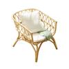 Silla de Respaldo de Ratán Moderna Simple Silla Sofá Silla de Ocio Nórdica para el Hogar Silla de Ratán Estancia Familiar Balcón Reclinable de Ratán ins