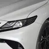 Adecuado para 18-22 Toyota Camry octava generación interior modificado fibra de carbono decoración de ceja de luz de faro pegatina