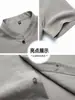 Traje de verano de seda helada para papá, conjunto de dos piezas de manga corta y pantalón largo de secado rápido para hombres de mediana edad, ropa para abuelos de mediana edad y mayores