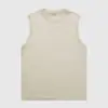 Colete Masculino Lavado e Desgastado 230g Transfronteiriço, Algodão Puro Retrô Americano Manga Curta Colete Sem Manga 100% Algodão Camiseta Curta Masculina