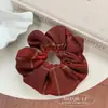 Estilo Universitario Cuadros Rojos Lazo Tridimensional Pasador Diadema con Sentido Avanzado Accesorios para el Cabello Pin de Primavera para Año Nuevo Pin Lateral
