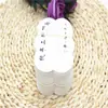 Cartão de Grampo de Cabelo com Duplo Furo Embalagem de Joias Inglesa Acessórios de Cabelo Feitos à Mão Material DIY Cartão Branco para Grampo de Cabelo Acessórios de Cabelo para Crianças