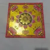 26x26cm, un Paquete de 30 Hojas de Papel de Lámina Dorada, Daifuku Dorado, Navegación Exitosa, Loto Dorado, Cinco Dioses de la Riqueza, Paz y Prosperidad