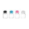 Especial Transfronteiriço para frasco de cortiça de madeira transparente de alta qualidade 13x18mm frasco de vidro selado espesso 0,8ml ponto multicolorido